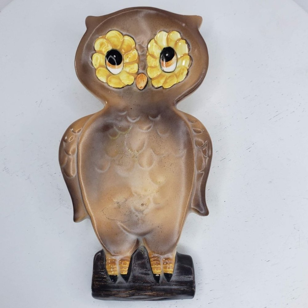 Josef Originals Lorrie Design Owl Spoon Rest Porcelain Vintage
